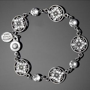 Anne Koplik Byzantine Circle Bracelet with Crystals